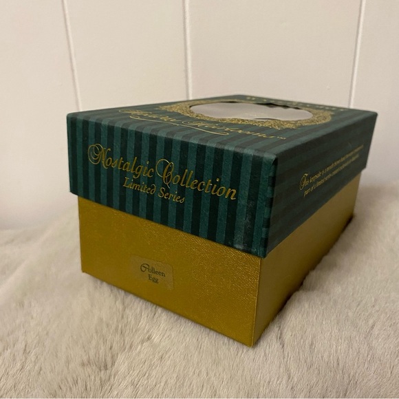 New Vintage Waterford Holiday Heirloom Colleen Egg Blown Glass Ornament w/ Box - Picture 15 of 15